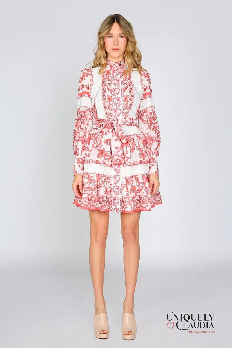 Anabella Smocking Detail Mini Dress