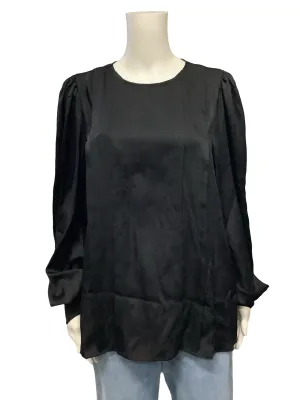 Anine Bing Silk Crew Neck Blouse Size: Medium