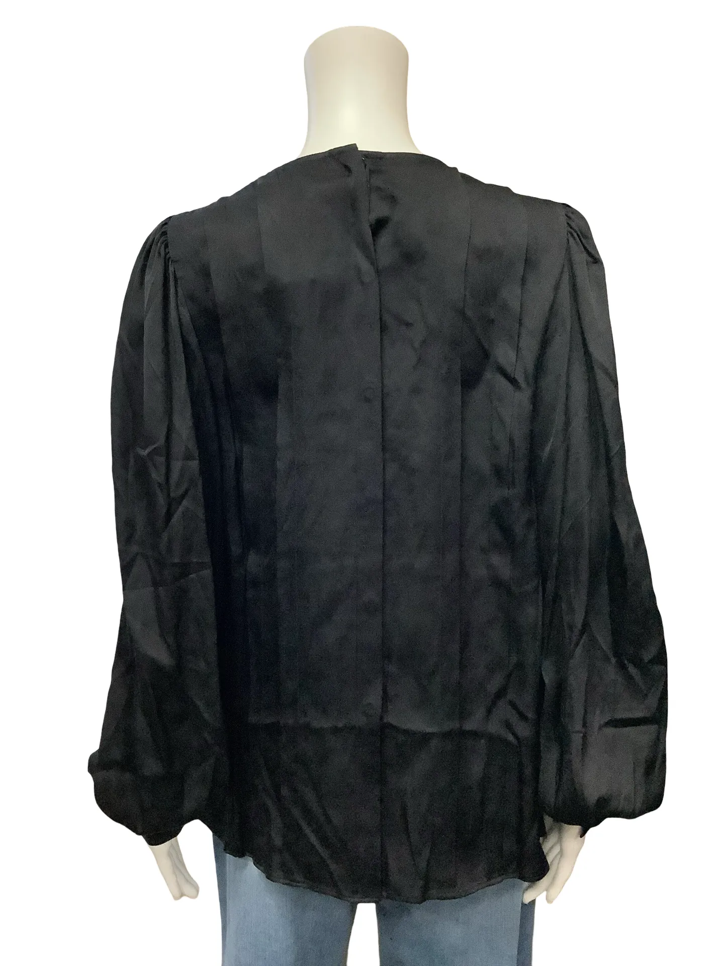 Anine Bing Silk Crew Neck Blouse Size: Medium