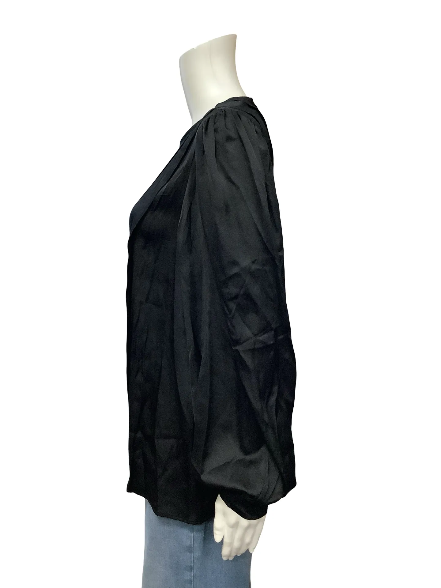 Anine Bing Silk Crew Neck Blouse Size: Medium