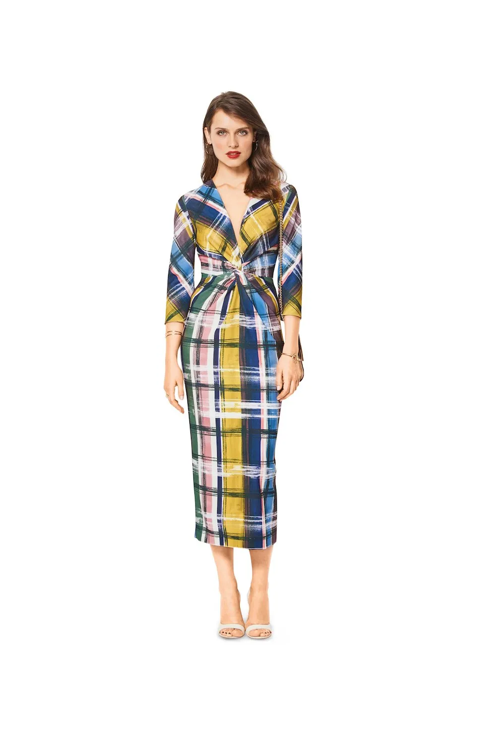 BD6442 Evening Dress Pattern | V Neck