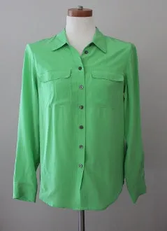 Bright Winter Pistachio Green Blouse