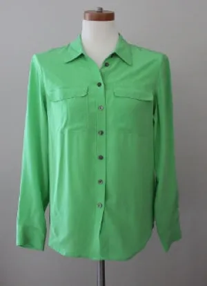 Bright Winter Pistachio Green Blouse