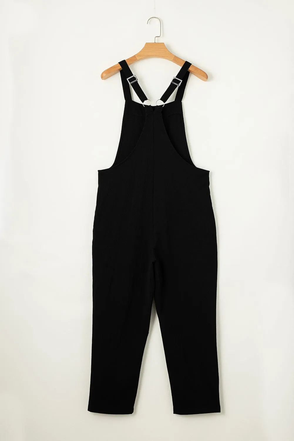 Burgundy Pocket Wide Leg Jumpsuit