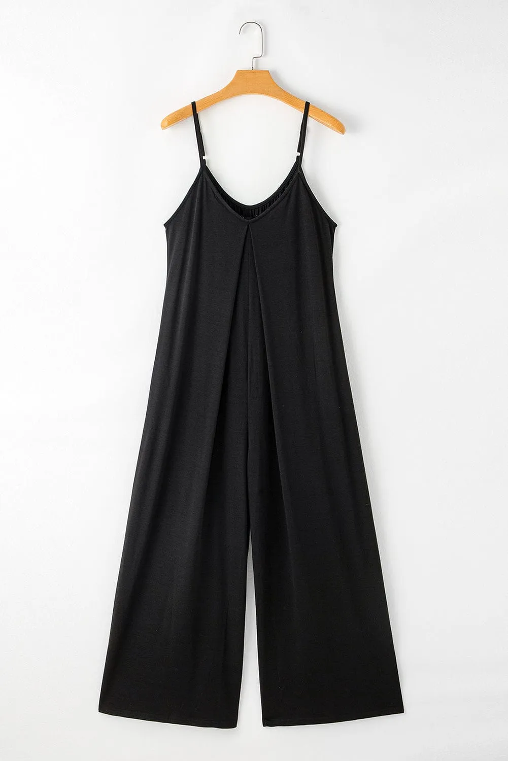 Burgundy Pocket Wide Leg Jumpsuit