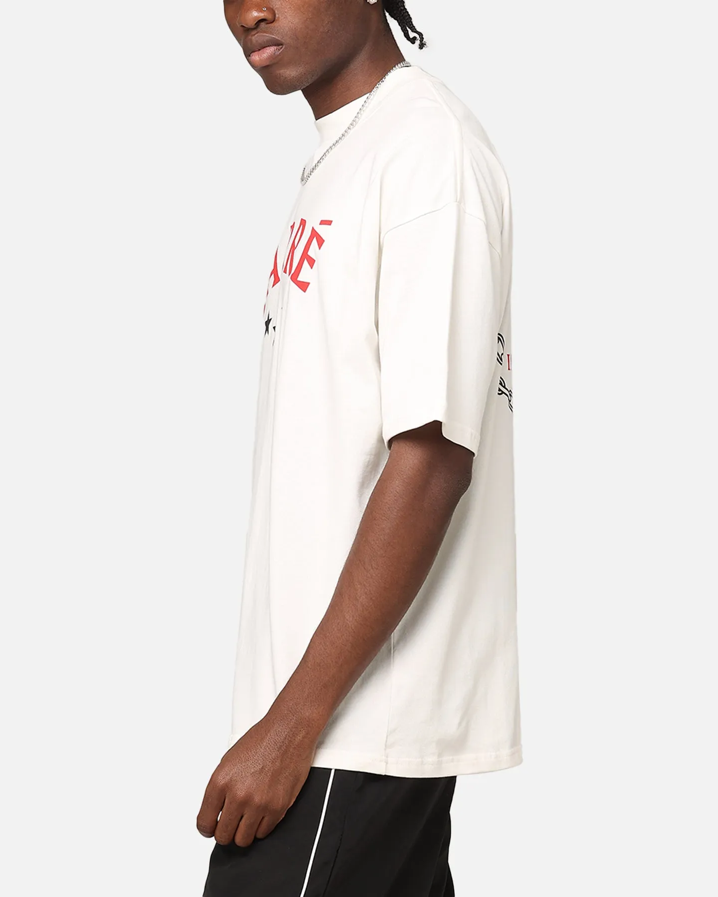 Carre Athletic Prestige Mockneck T-Shirt Off White