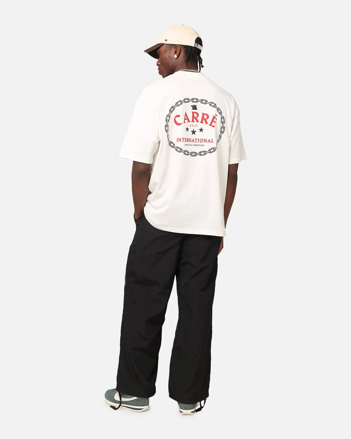 Carre Athletic Prestige Mockneck T-Shirt Off White