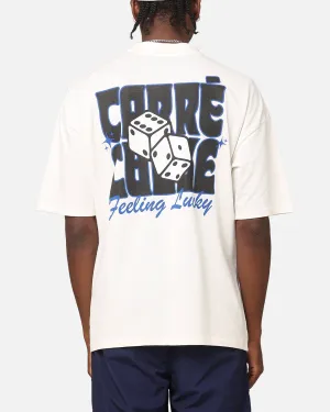 Carre Feeling Lucky Mock Neck T-Shirt Off White