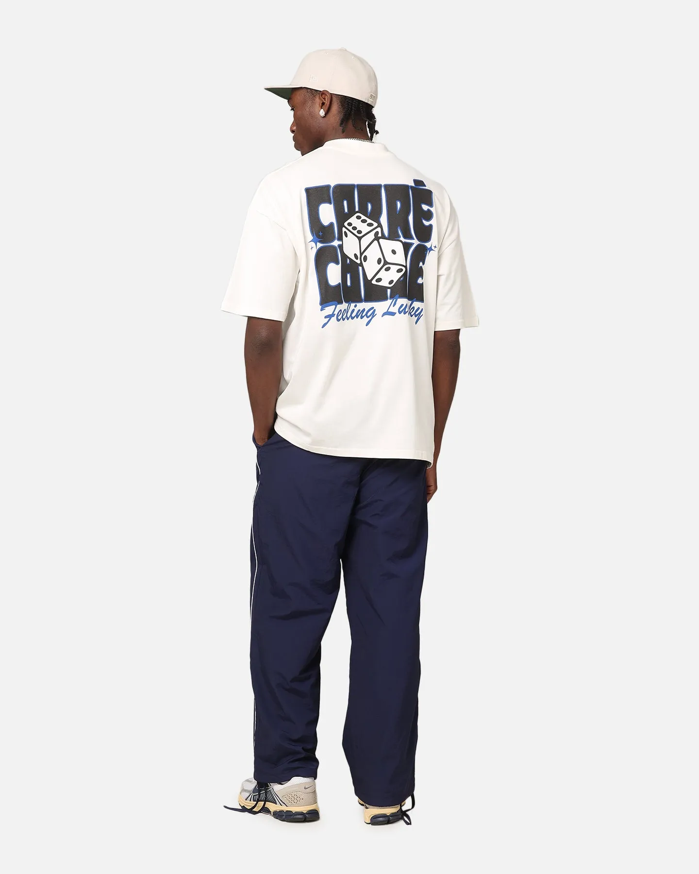 Carre Feeling Lucky Mock Neck T-Shirt Off White