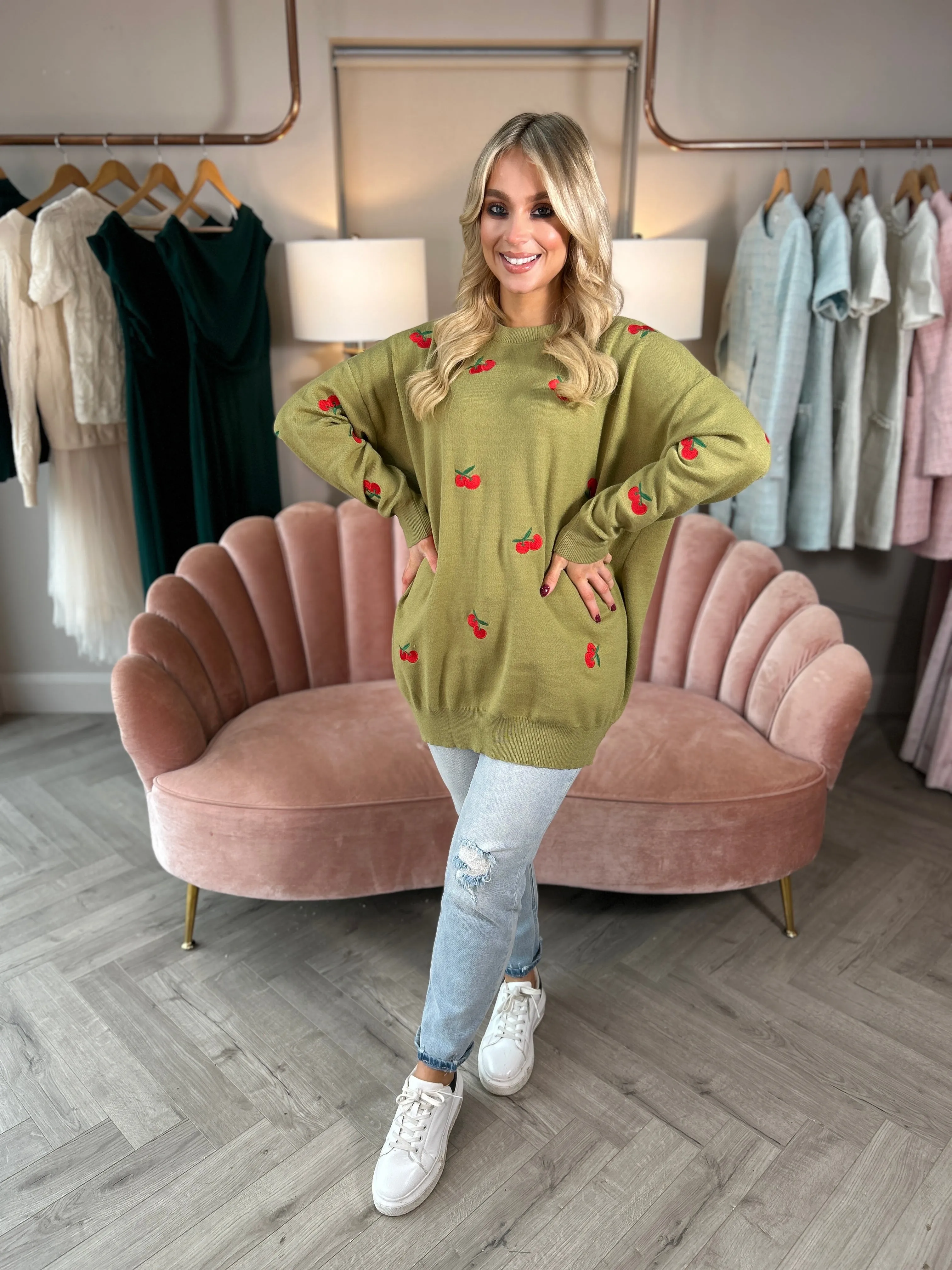 Cherry Olive Knit