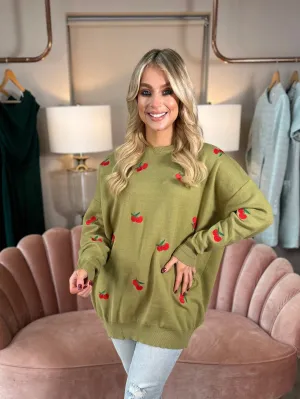 Cherry Olive Knit