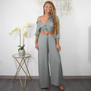 Comfy Chic  | Jumpsuit - Olive