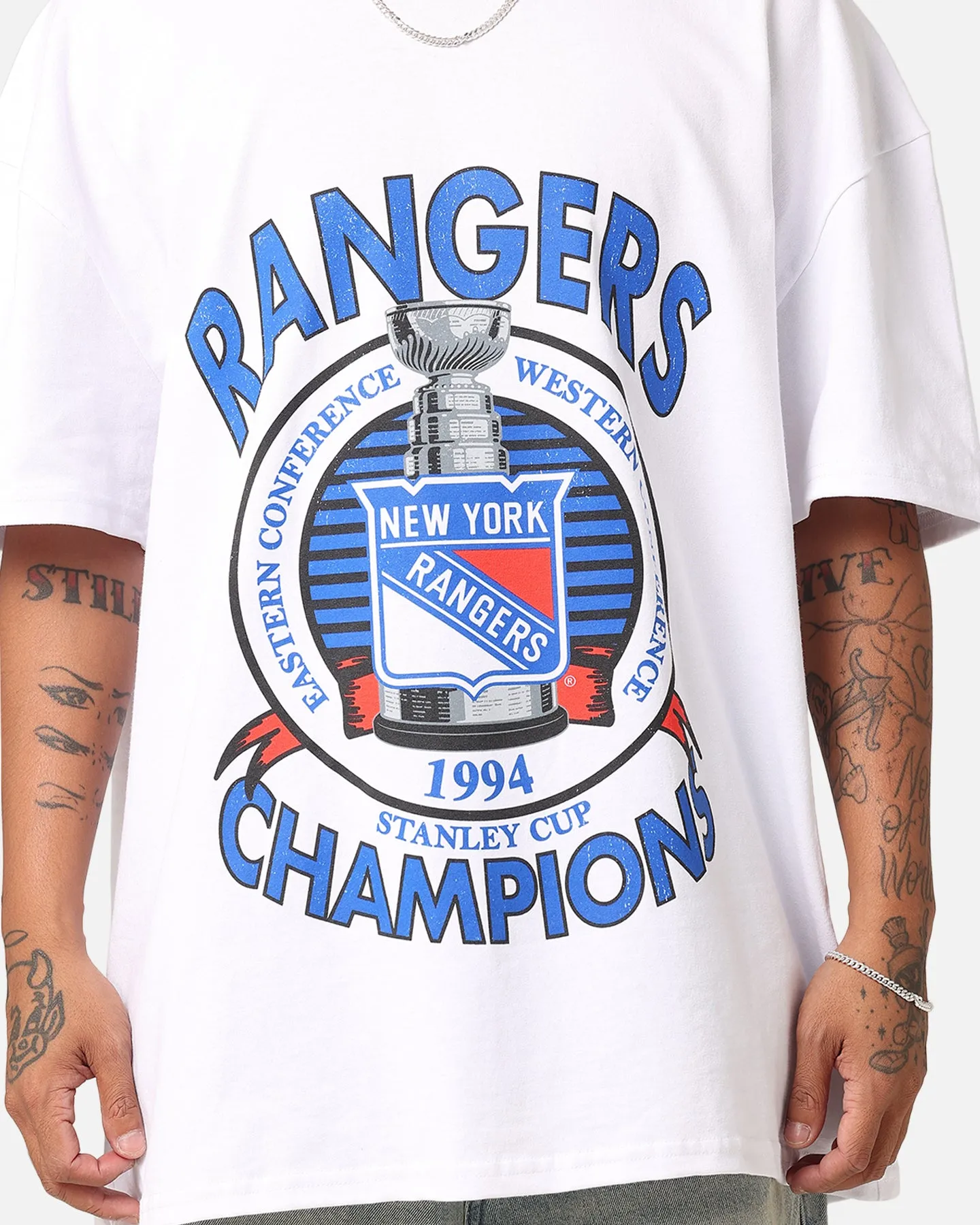 Culture Kings New York Rangers 1994 Cup Heavyweight T-Shirt White