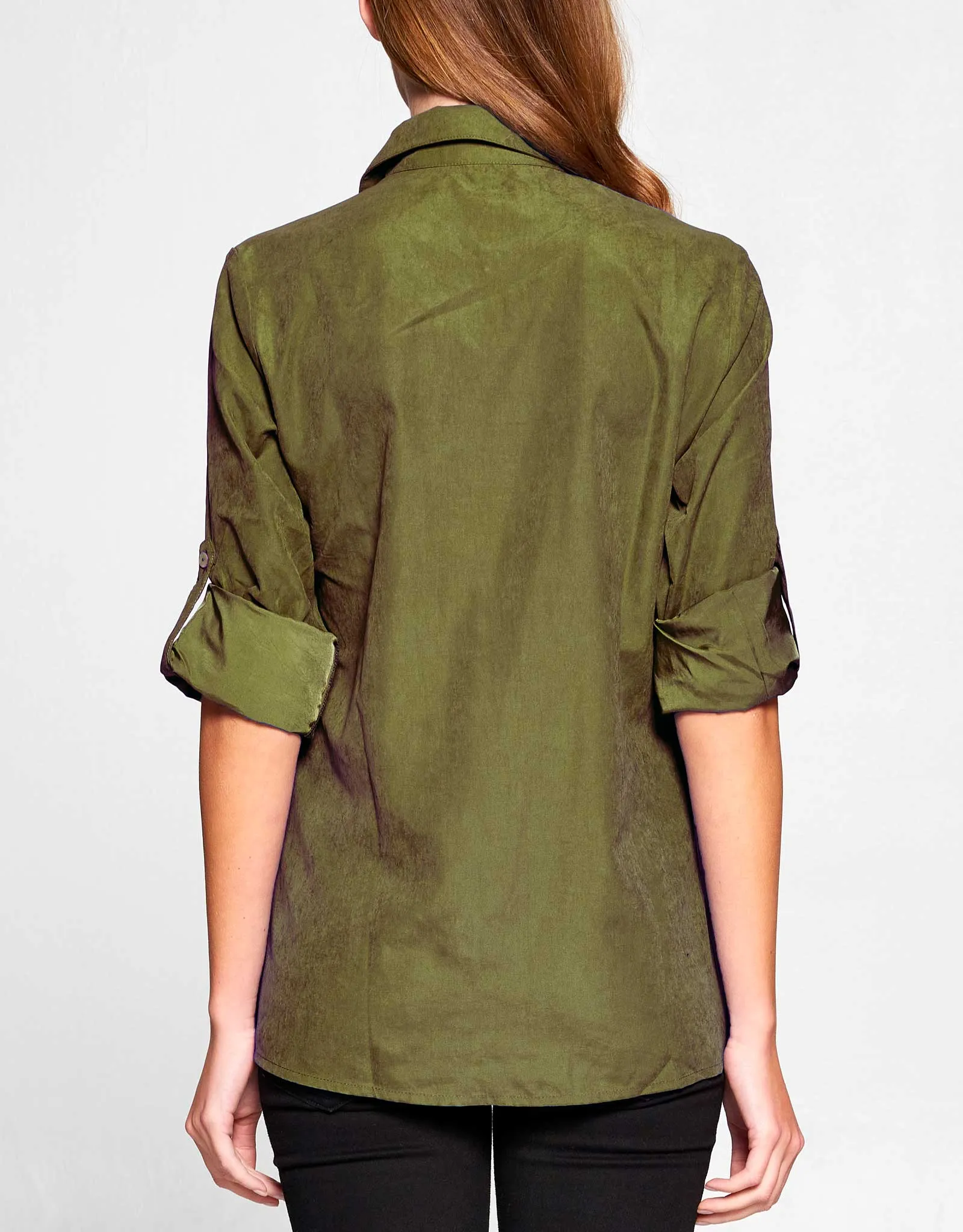 Cupro Button Down Shirt | ARMY