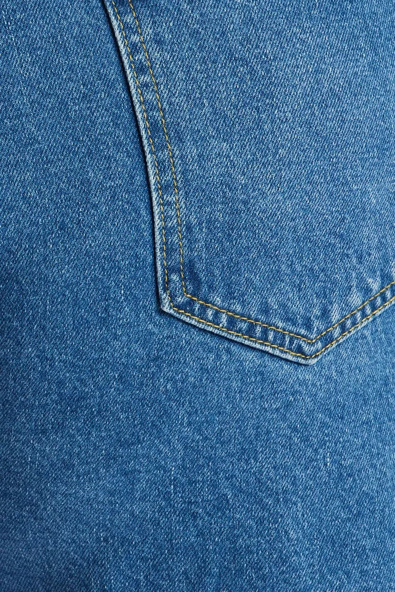 Denim Relaxed Shorts High Rise