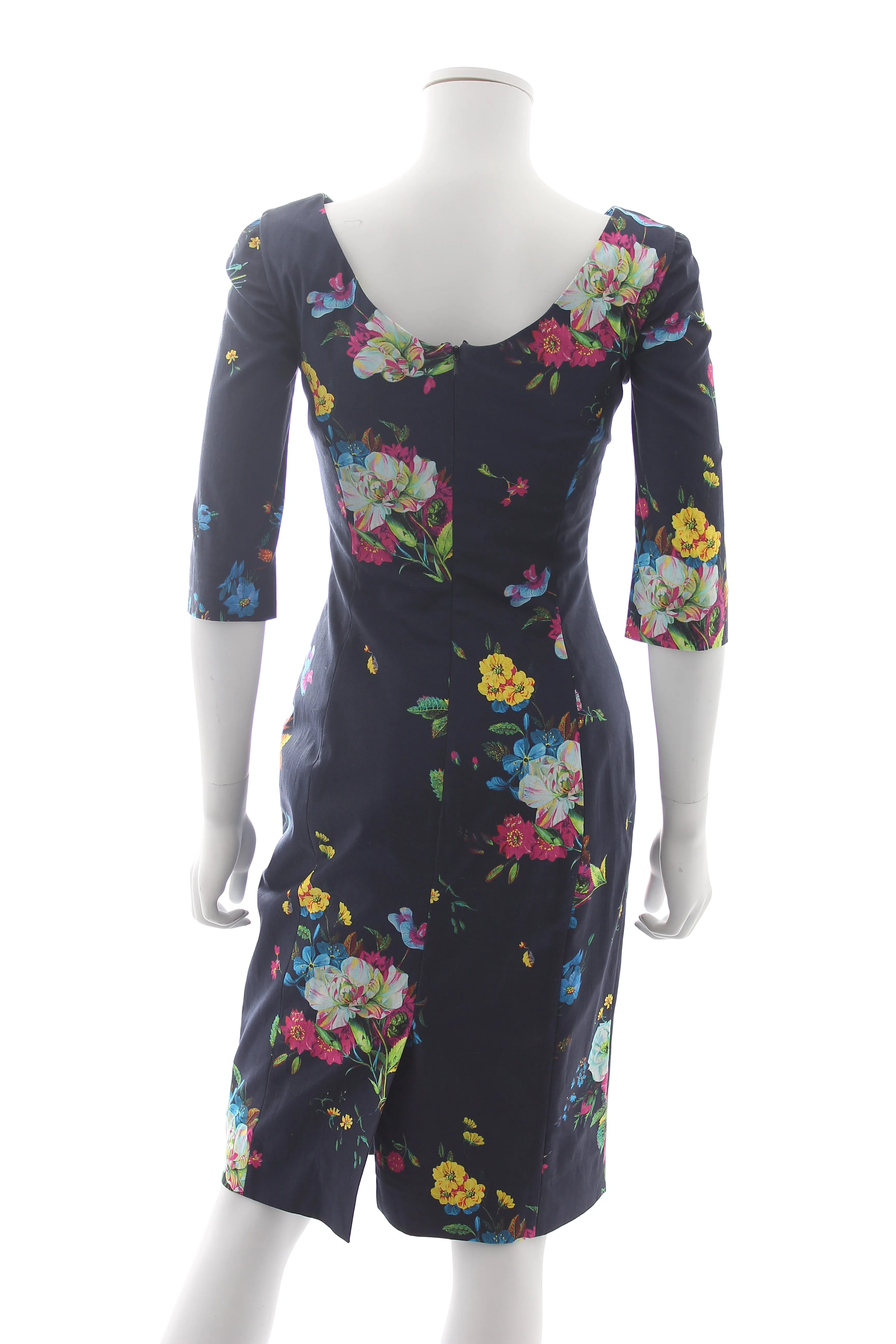 Erdem Dauphine Floral Printed Stretch-Cotton Dress