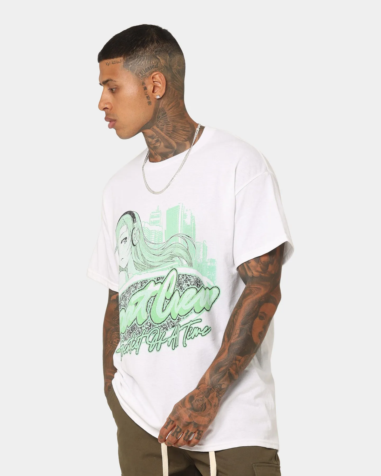 Goat Crew Harajuku Girl T-Shirt White