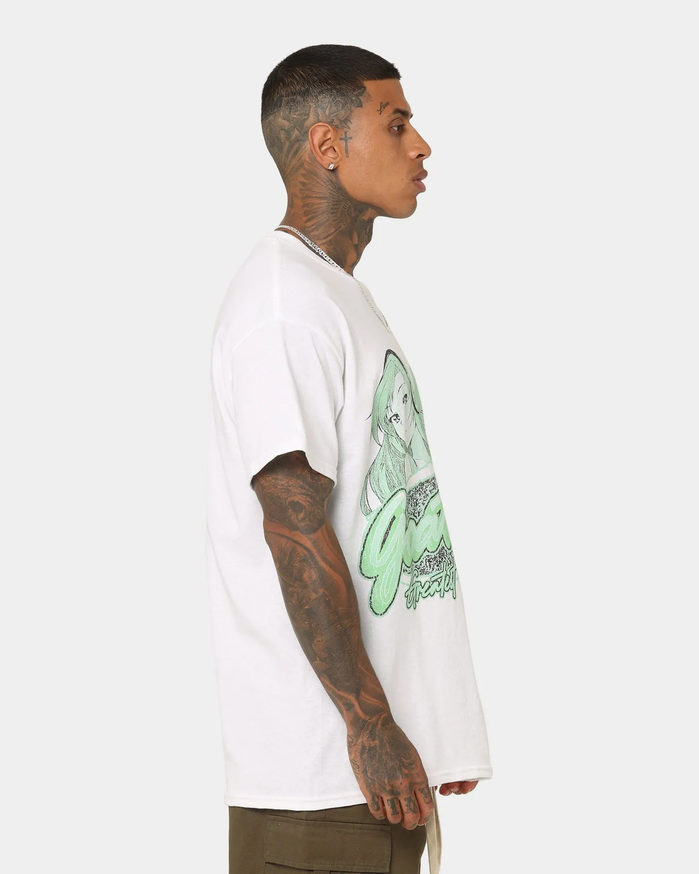 Goat Crew Harajuku Girl T-Shirt White