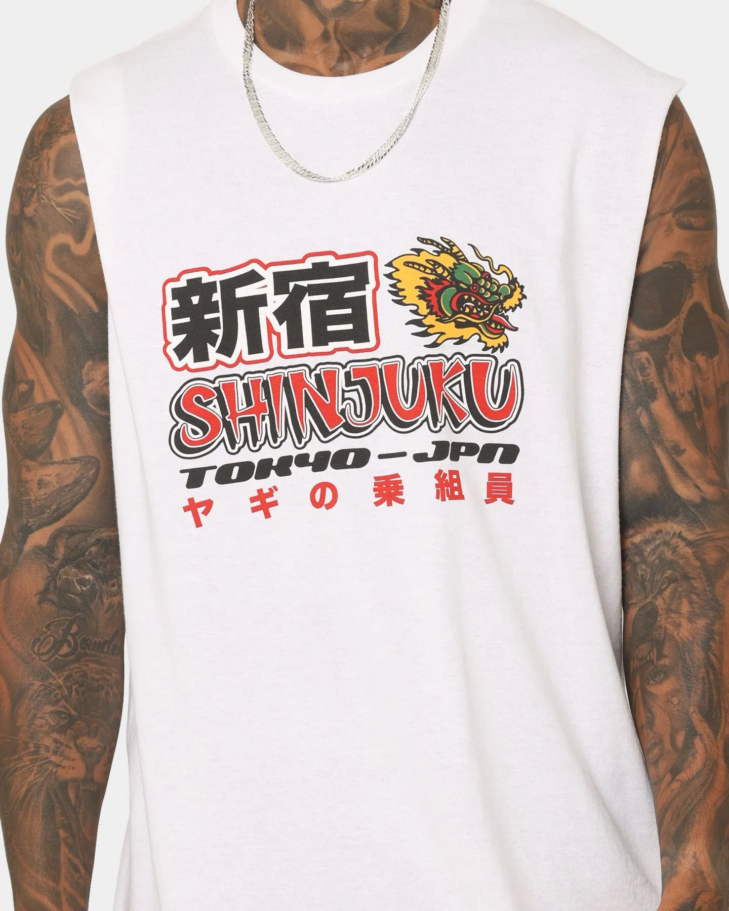 Goat Crew Shinjuku Muscle T-Shirt White