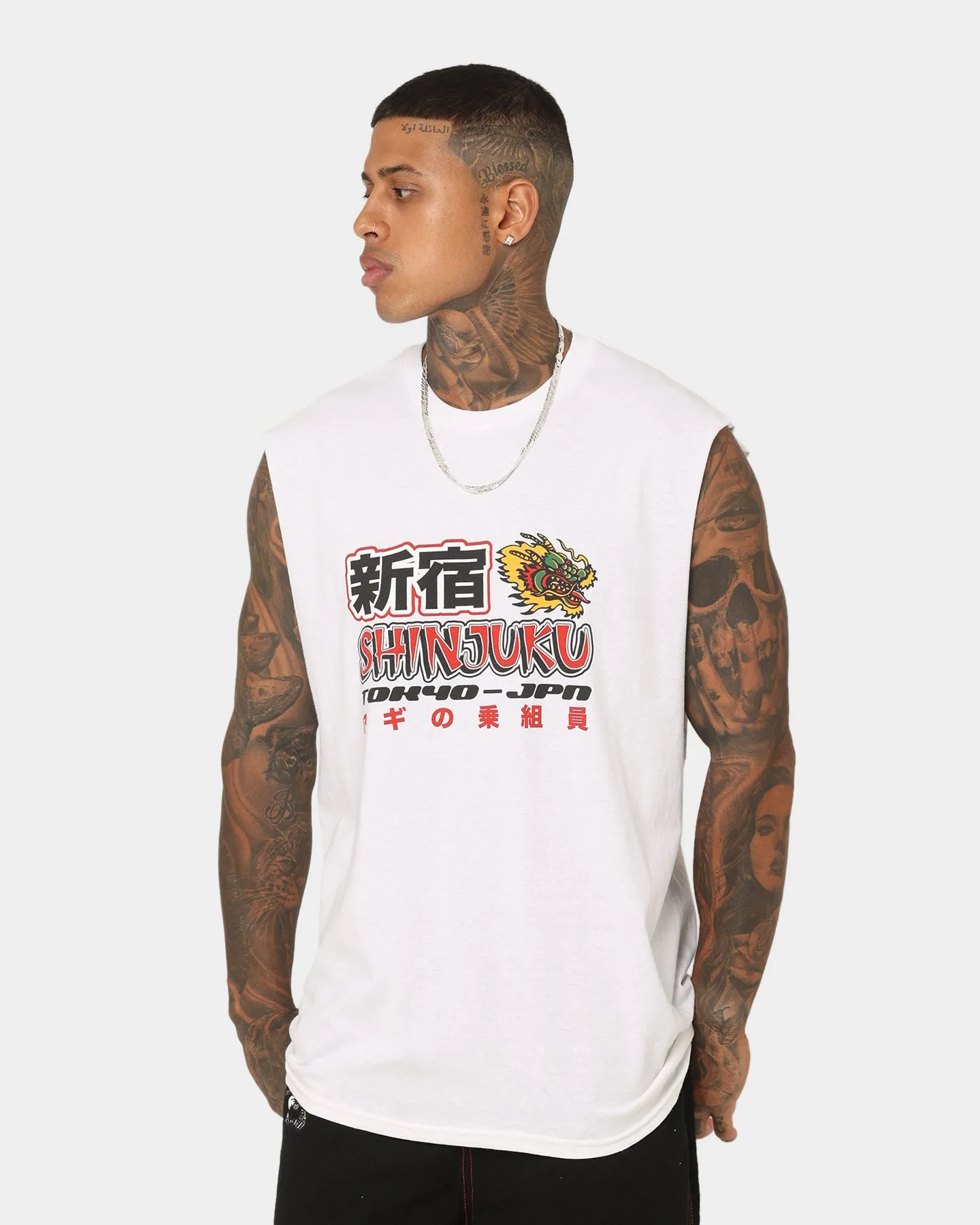 Goat Crew Shinjuku Muscle T-Shirt White