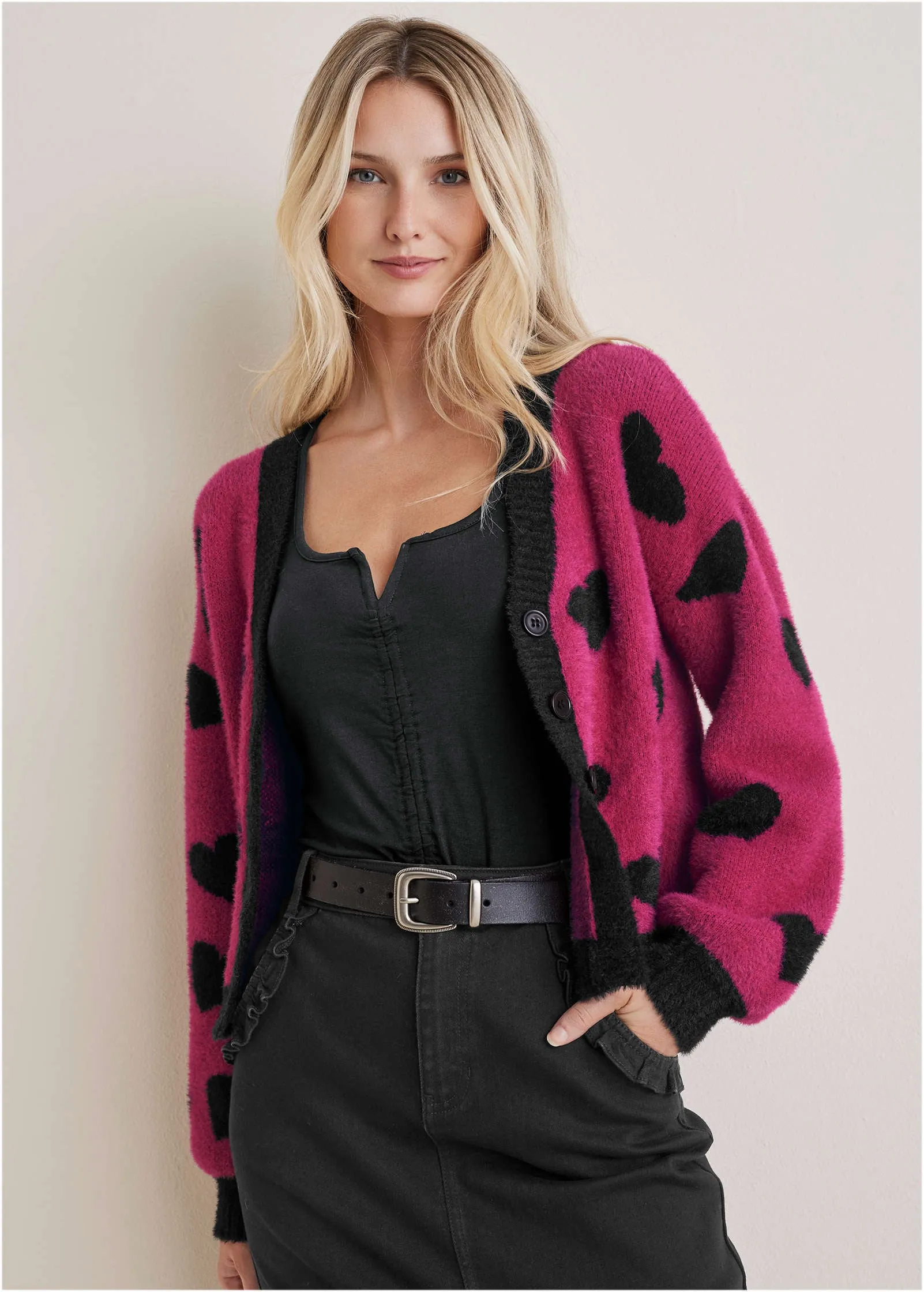 Heart Graphic Sweater  - Vivacious