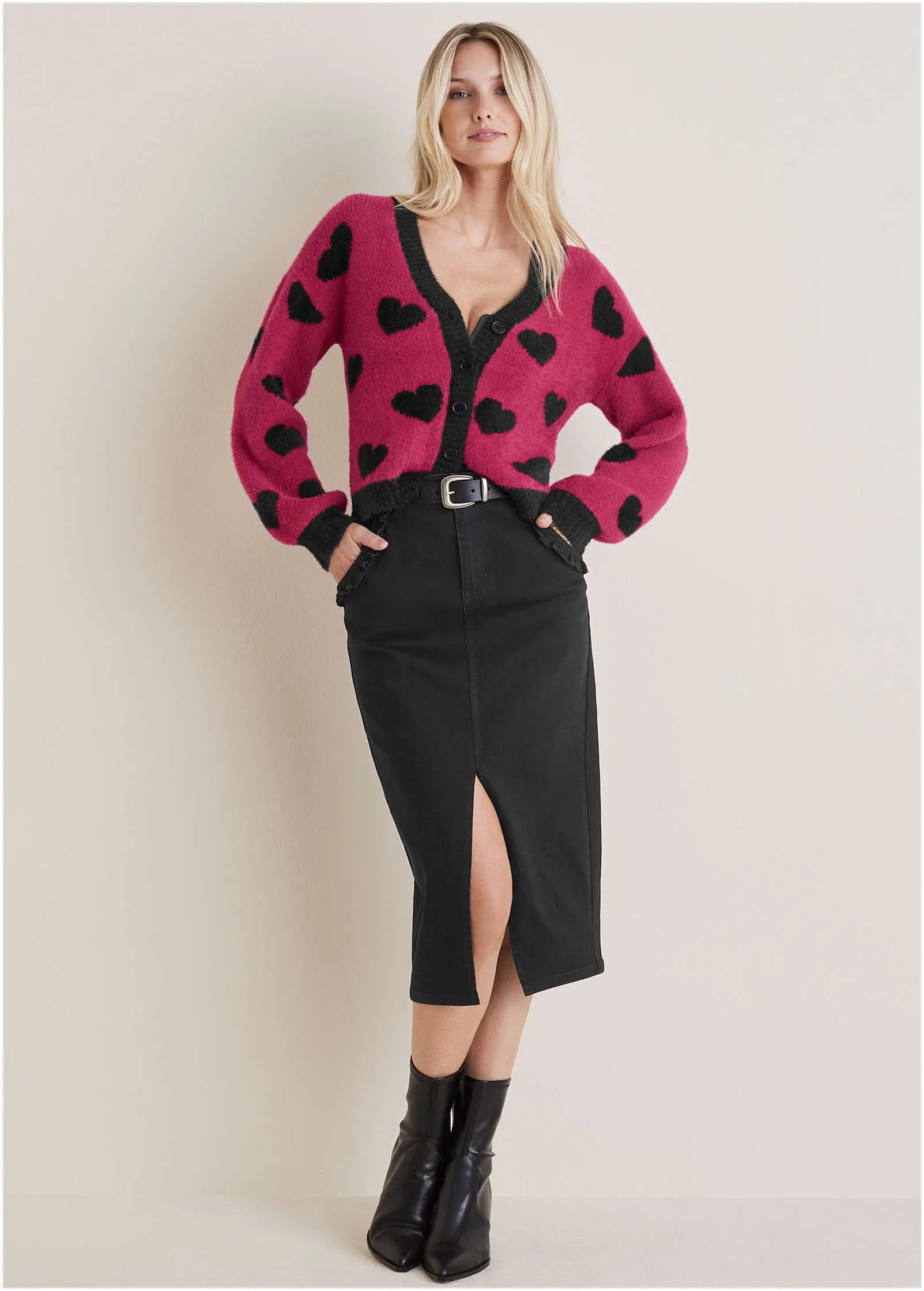 Heart Graphic Sweater  - Vivacious