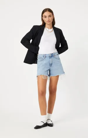 HEIDI SHORTS IN BLEACHED RECYCLED BLUE