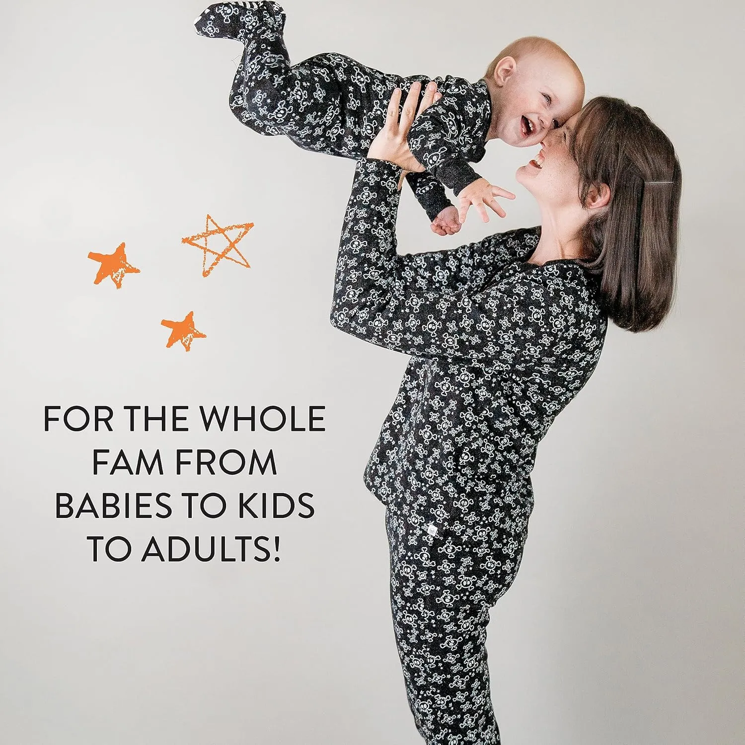 HonestBaby Family Matching Holiday Pajamas Organic Cotton for Men, Women, Kids, Toddlers, Baby Boys, Girls, Unisex Pets