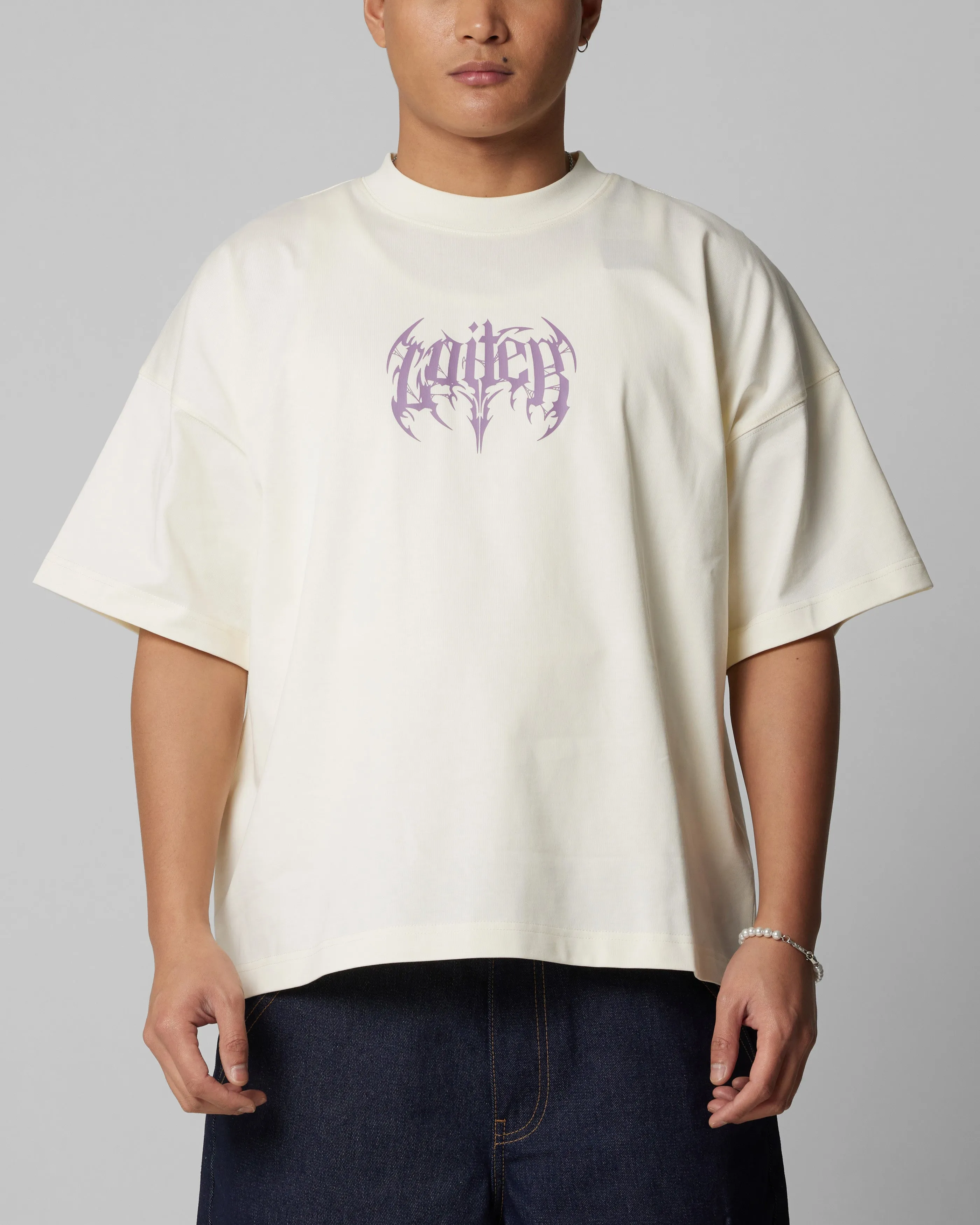 Loiter Metal Boxy T-Shirt Off White