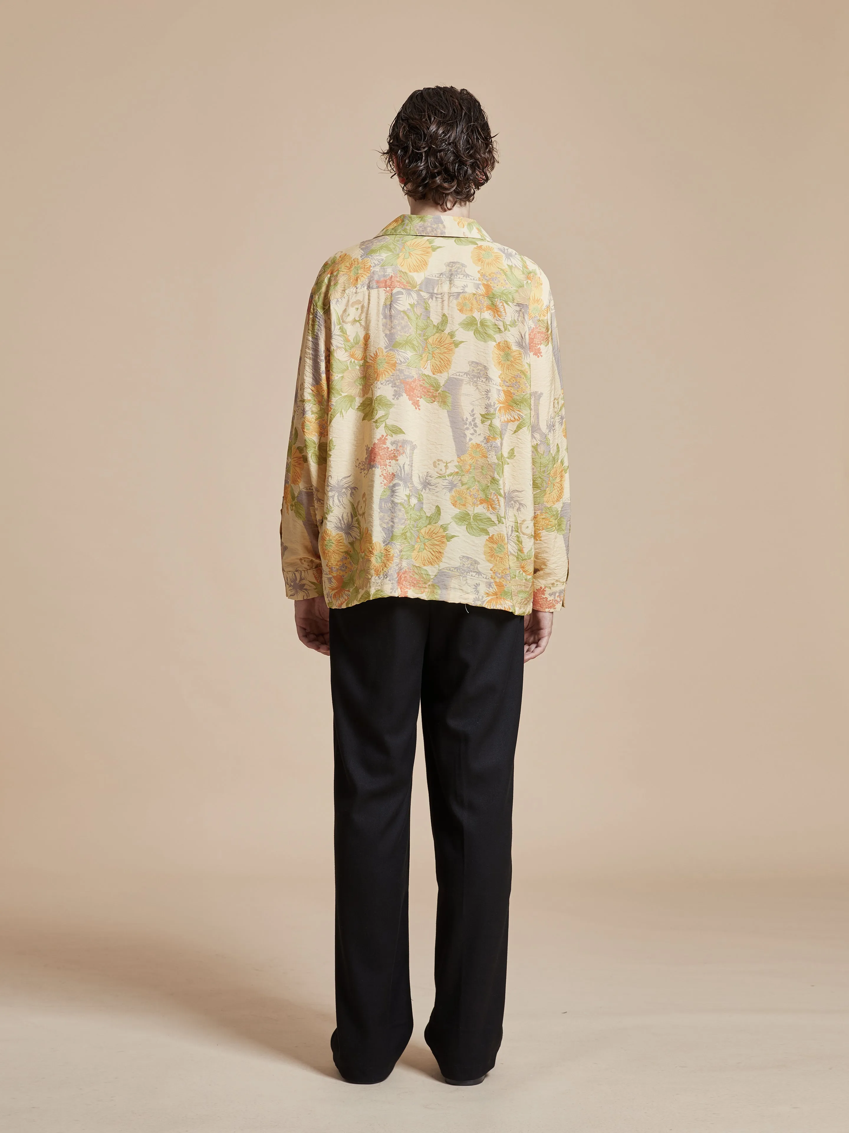 Meraj Vase Pot Long Sleeve Camp Shirt