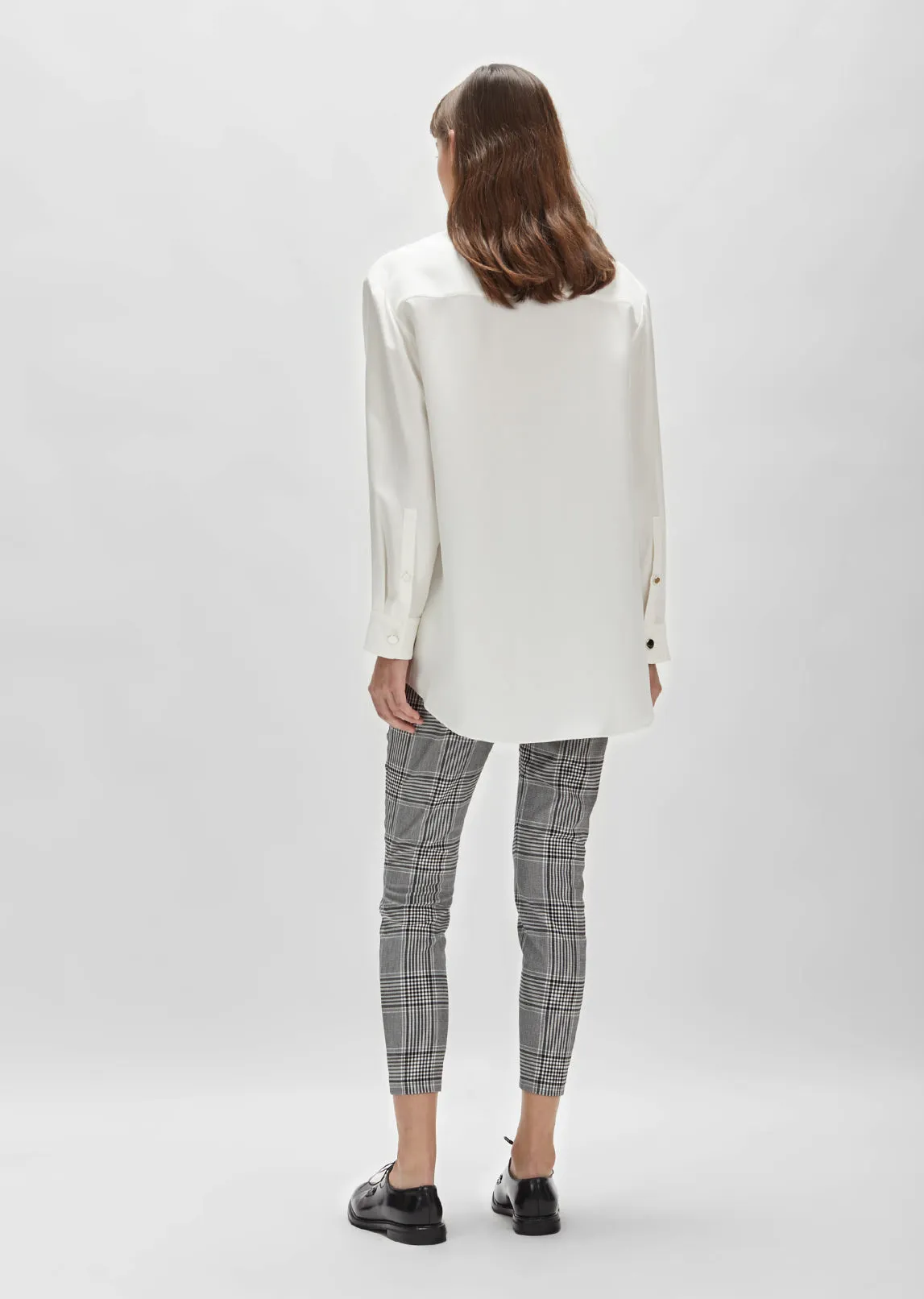 Off Shoulder Button Down Shirt