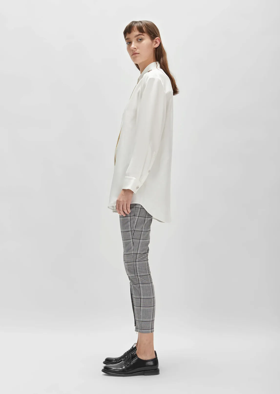 Off Shoulder Button Down Shirt