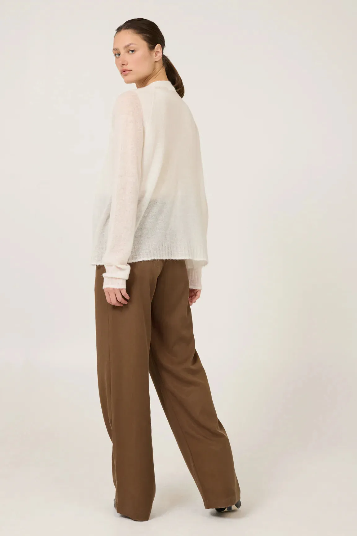 One Grey Day Addison Cashmere Cardigan| Ivory