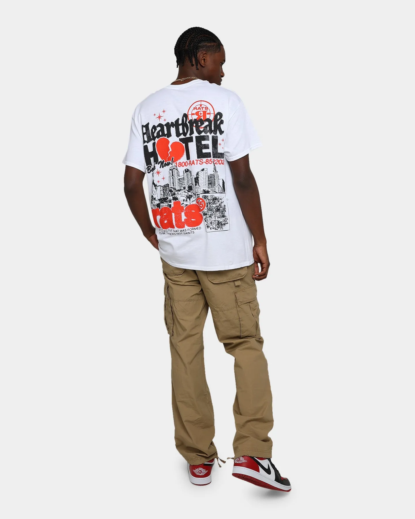 Rats Get Fat Heartbreak Hotel T-Shirt White