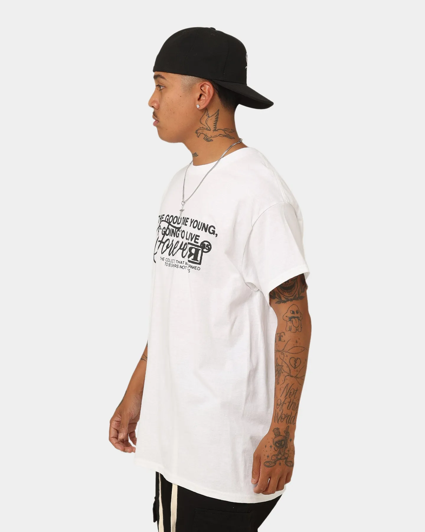 Rats Get Fat Live Forever T-Shirt White