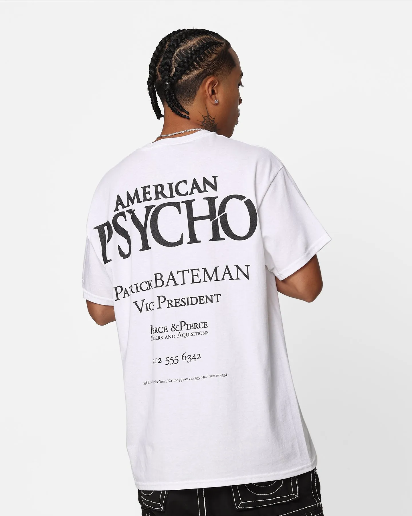 Rats Get Fat X American Psycho Vice President T-Shirt White