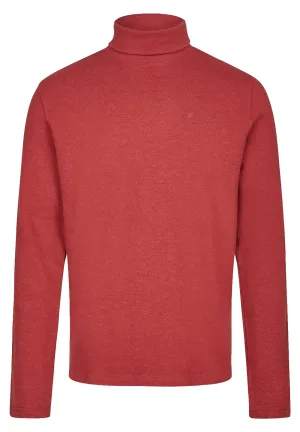 Red Rollneck Knit Jumper