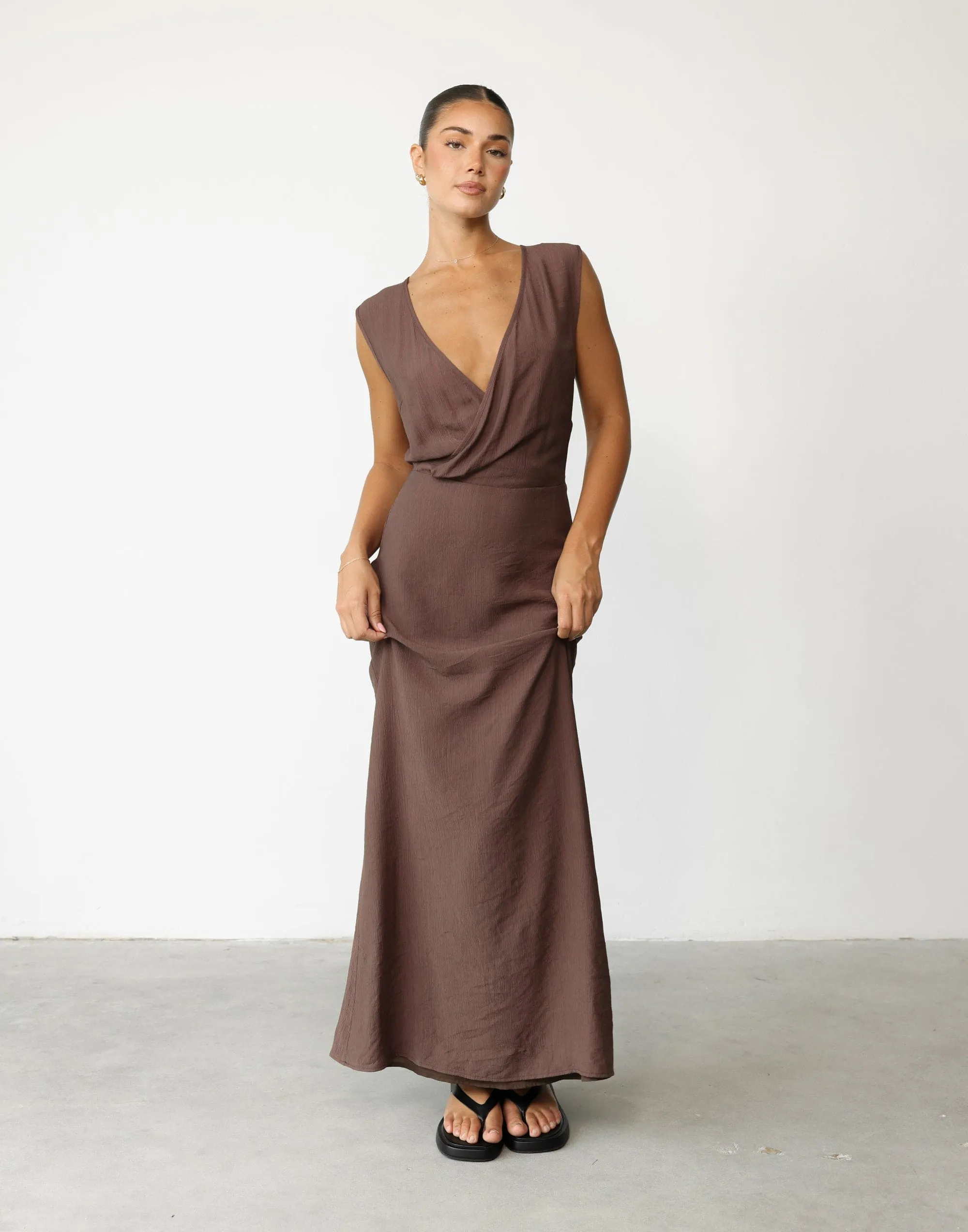 Romeo Maxi Dress (Light Cocoa)