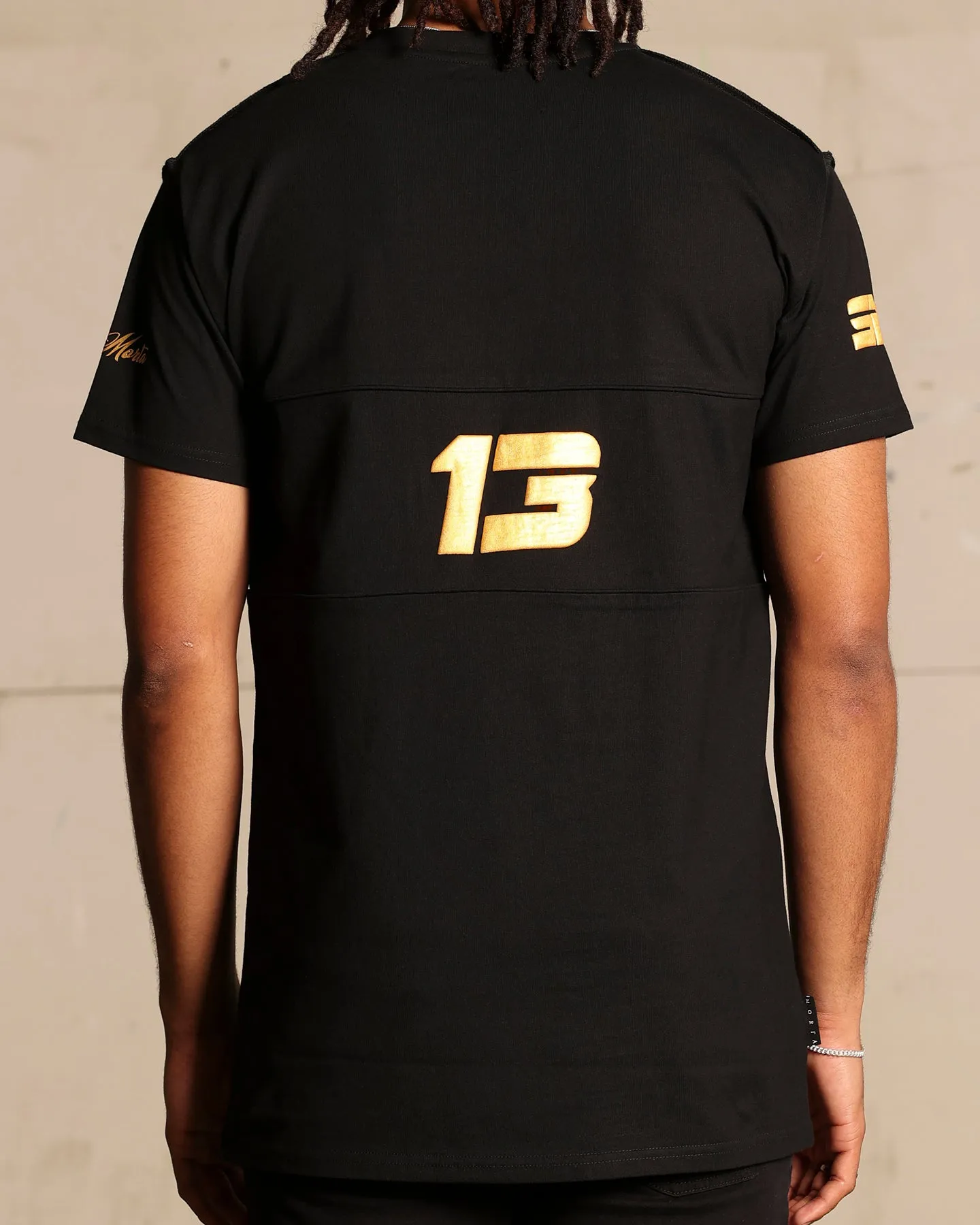 Saint Morta Moto Lafayette T-Shirt Black/Gold