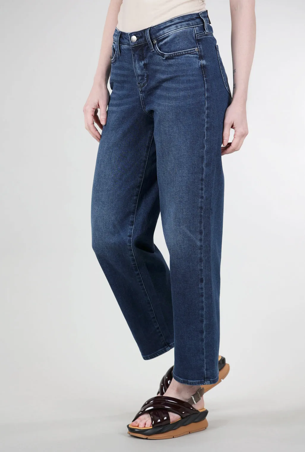 Sophia Wide Leg Denim, Eiffel Blue