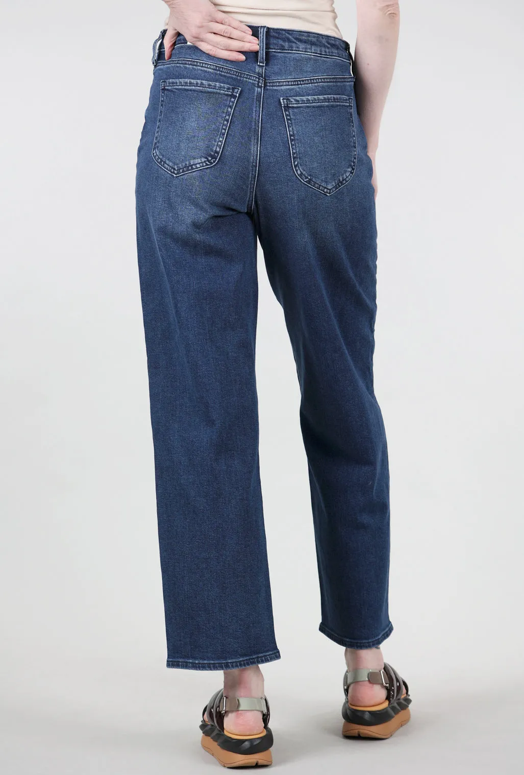 Sophia Wide Leg Denim, Eiffel Blue