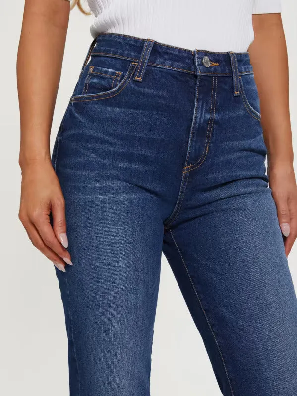 SPLIT HEM RELAXED STRAIGHT JEANS