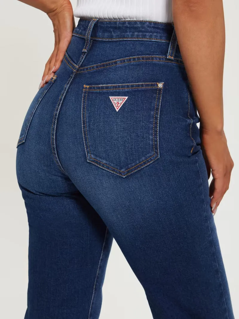 SPLIT HEM RELAXED STRAIGHT JEANS