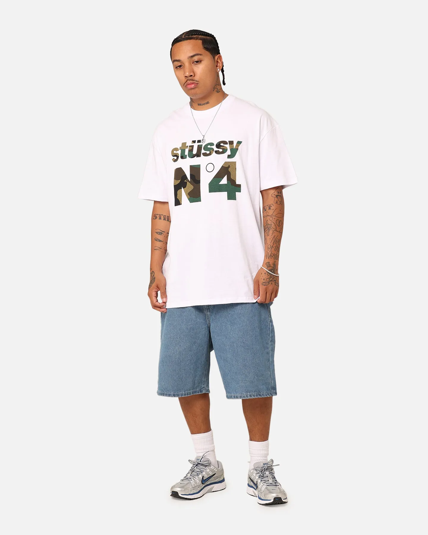 Stussy No. 4 Fill T-Shirt White