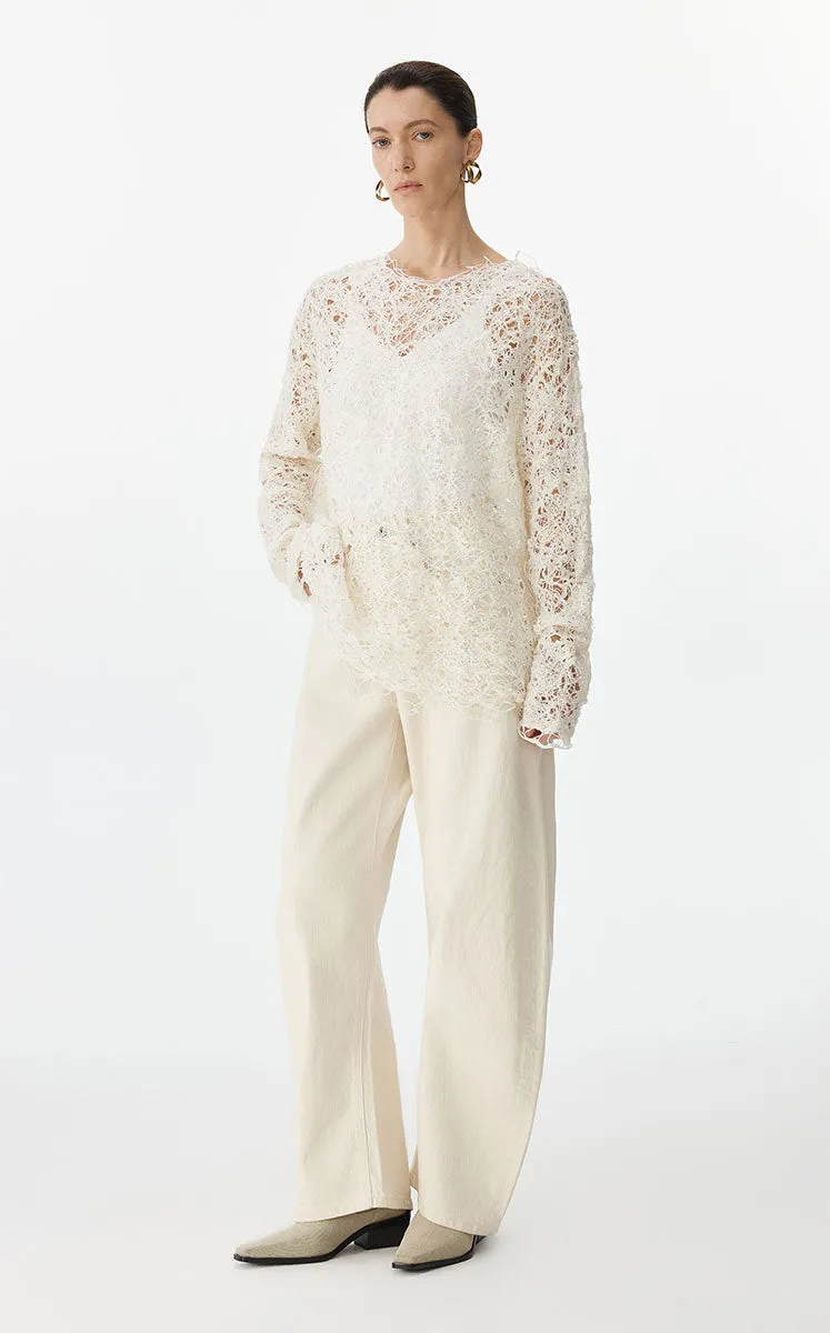 Sweater / JNBY Oversized Textured Knit Sweater