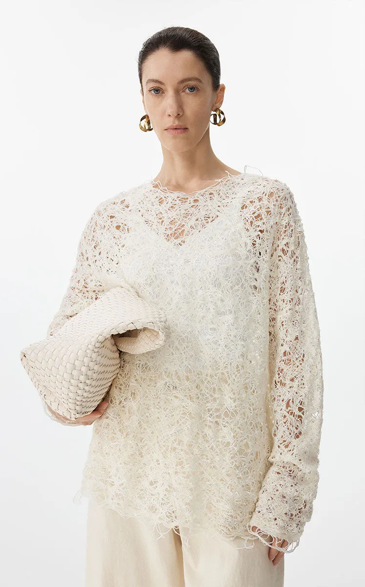 Sweater / JNBY Oversized Textured Knit Sweater