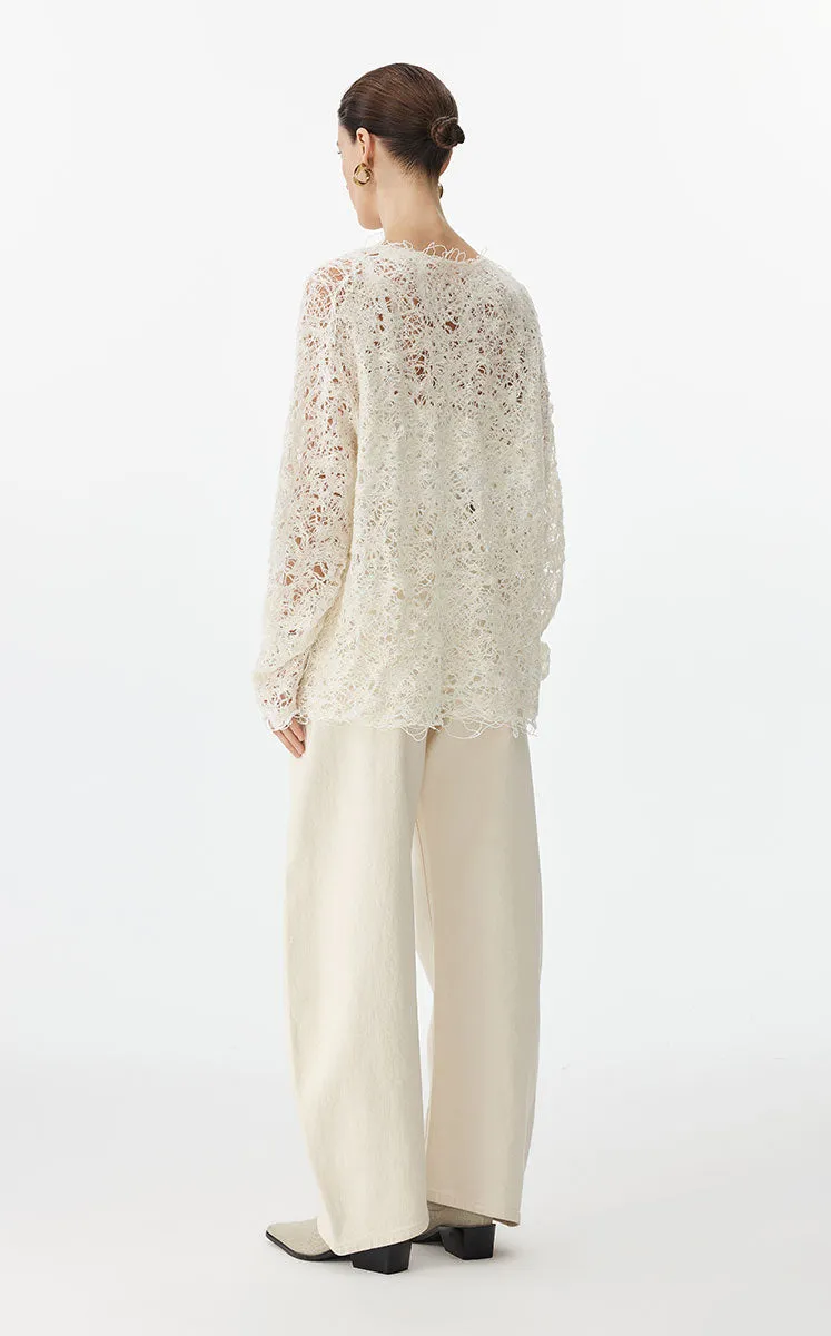Sweater / JNBY Oversized Textured Knit Sweater