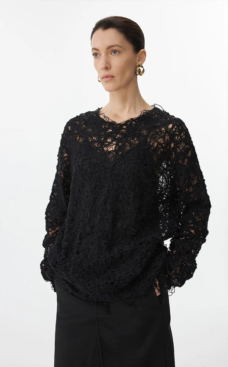 Sweater / JNBY Oversized Textured Knit Sweater