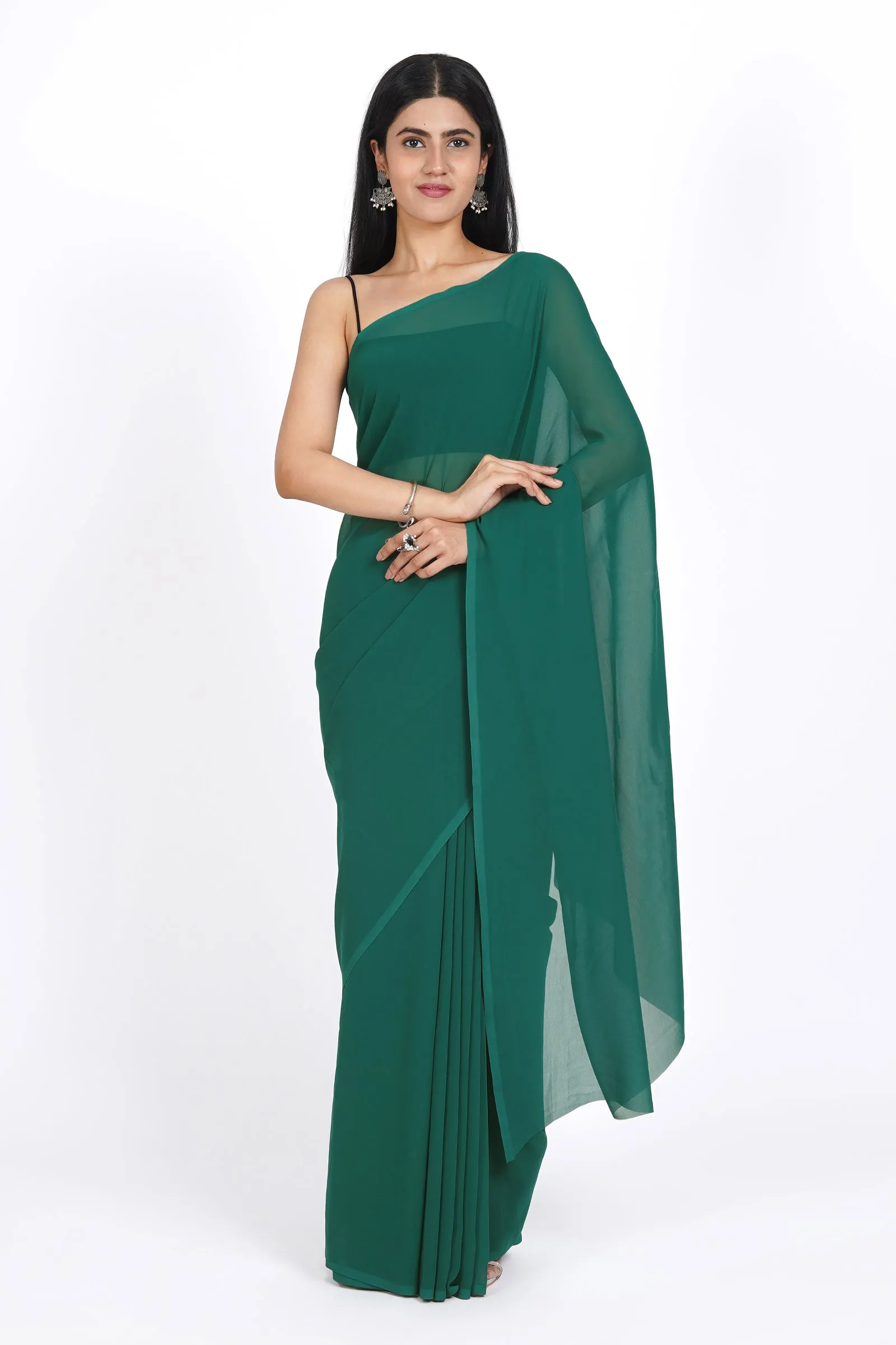 Teejh Grishma  Georgette Saree
