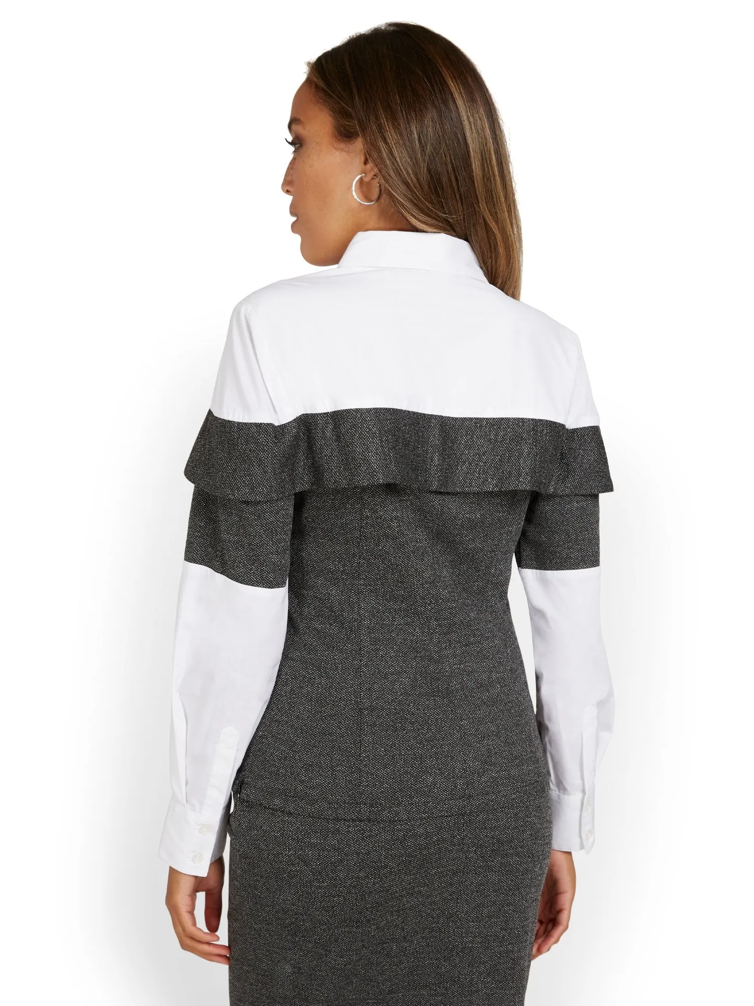 Textured Twofer Top